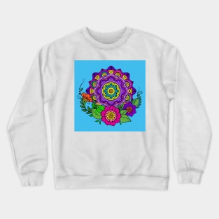 Floral Mandalas 208 (Style:22) Crewneck Sweatshirt